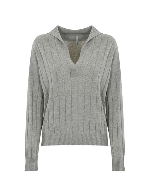 Maglia a coste in misto cashmere Liviana Conti | F4WC17X47-0